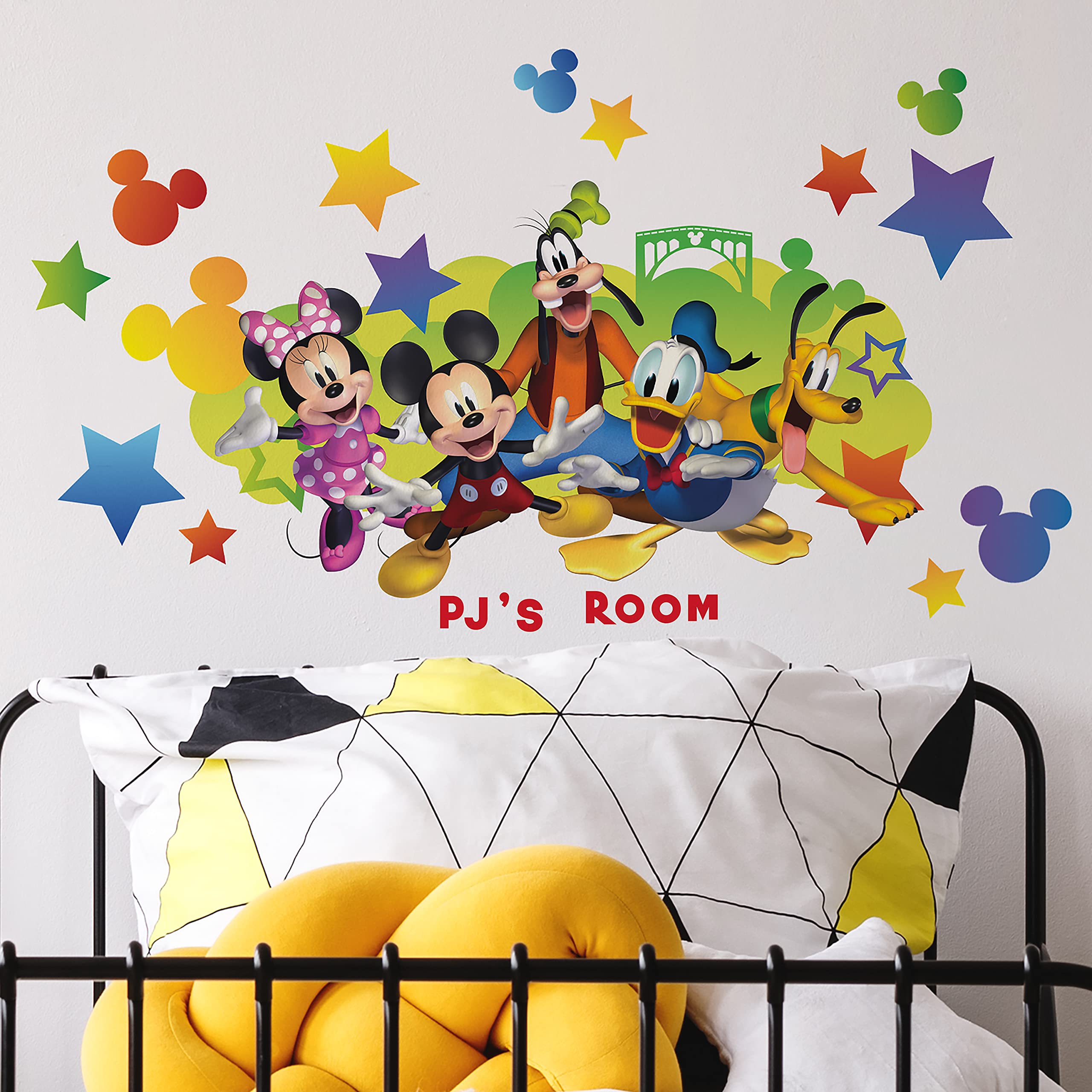 Foto 4 pulgar | Adhesivos De Pared Roommates Disney Mickey & Friends Con Personalización - Venta Internacional.