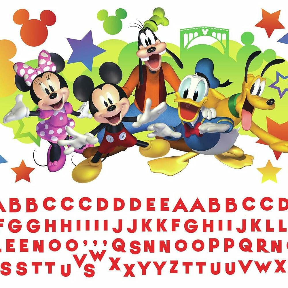 Foto 7 pulgar | Adhesivos De Pared Roommates Disney Mickey & Friends Con Personalización - Venta Internacional.