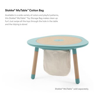 Foto 3 | Bolsa De Almacenamiento De Juguetes Stokke Mutable, Bolsa De Algodón Neutra - Venta Internacional.