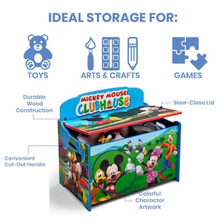 Foto 3 | Caja De Juguetes Delta Children Disney Mickey Mouse Deluxe - Venta Internacional.