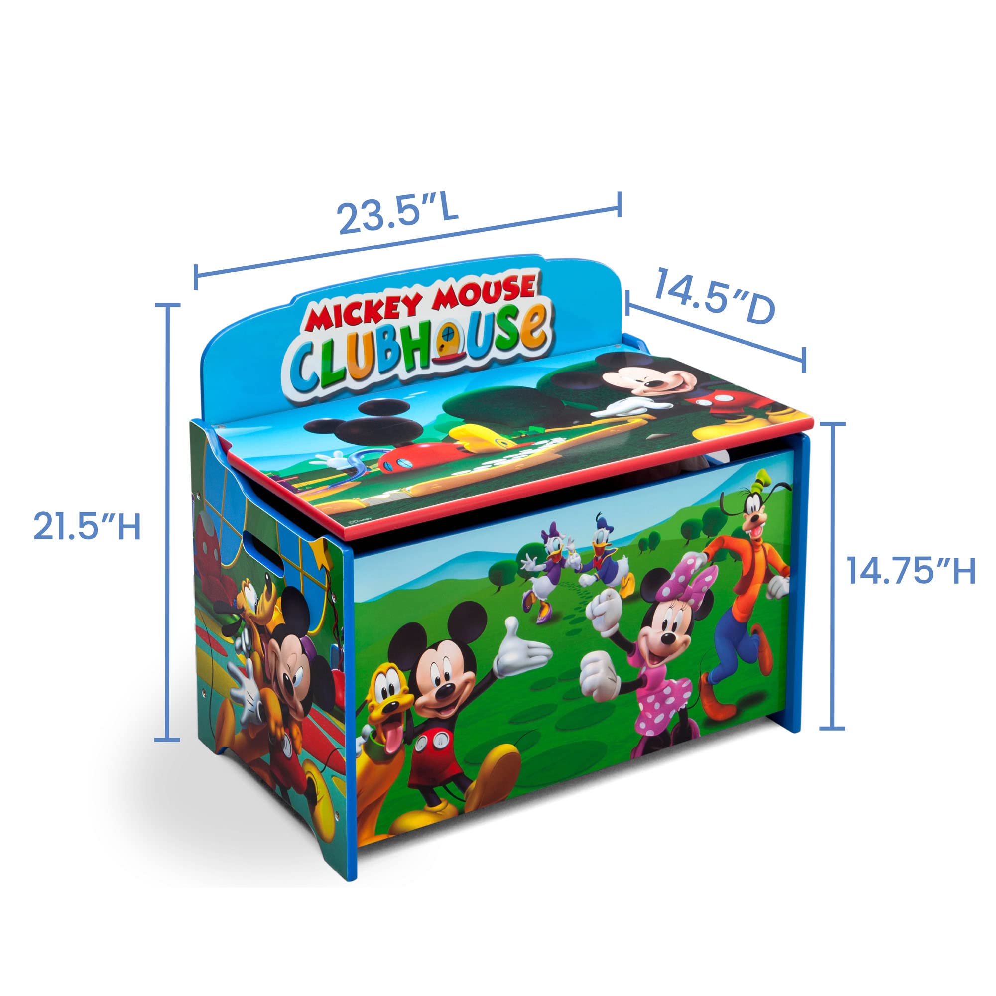 Foto 5 pulgar | Caja De Juguetes Delta Children Disney Mickey Mouse Deluxe - Venta Internacional.