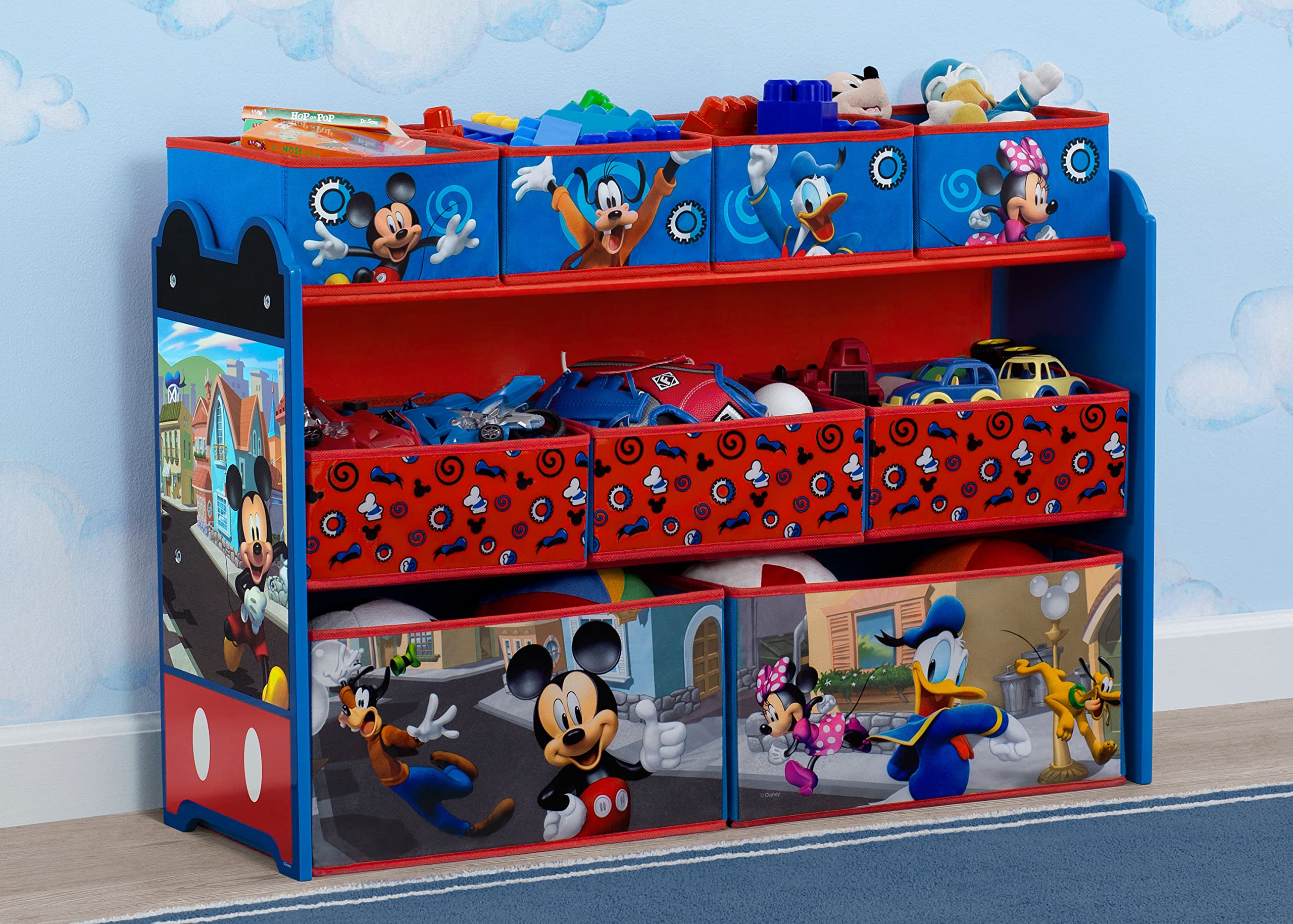 Foto 3 pulgar | Organizador De Juguetes Delta Children Disney Mickey Mouse, 9 Contenedores - Venta Internacional.