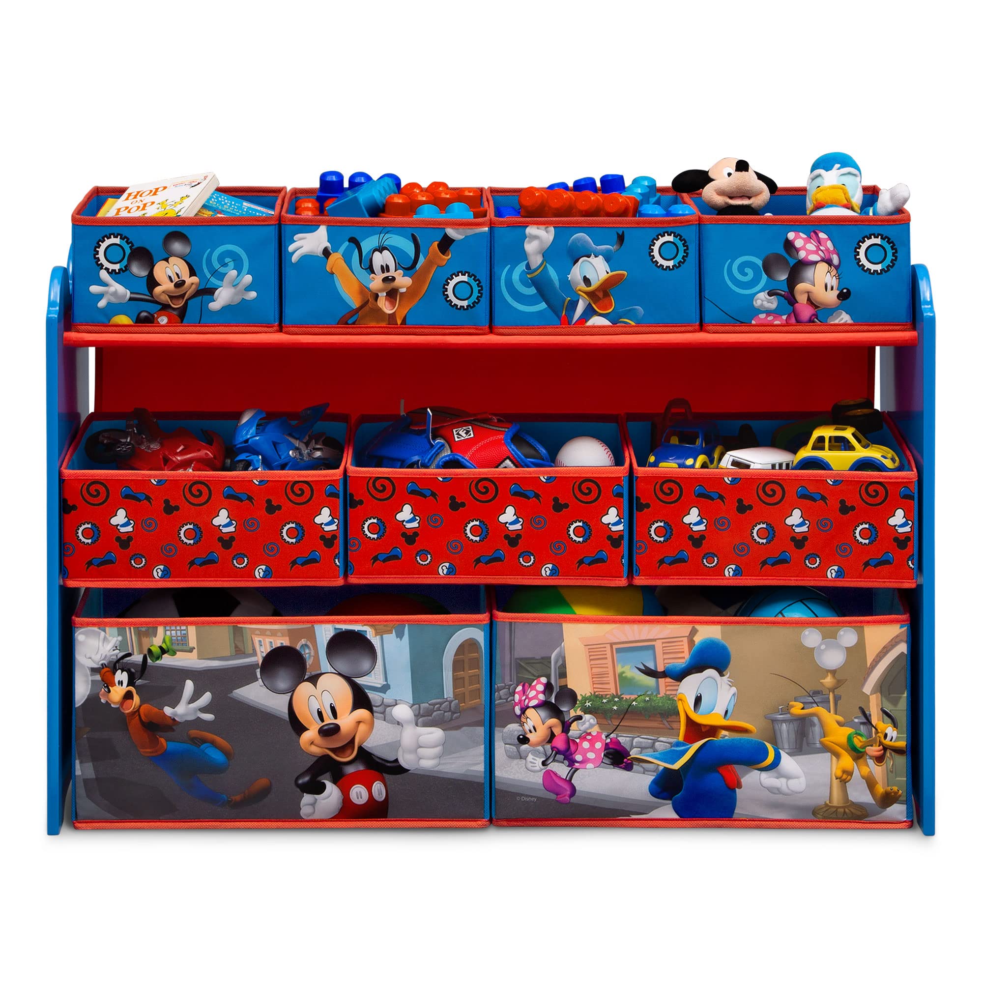 Foto 7 pulgar | Organizador De Juguetes Delta Children Disney Mickey Mouse, 9 Contenedores - Venta Internacional.