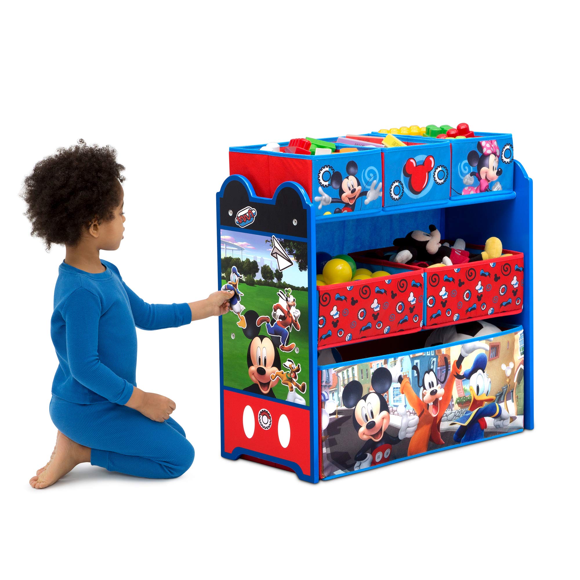 Foto 3 pulgar | Organizador De Juguetes Delta Children Disney Mickey Mouse, 6 Contenedores - Venta Internacional.