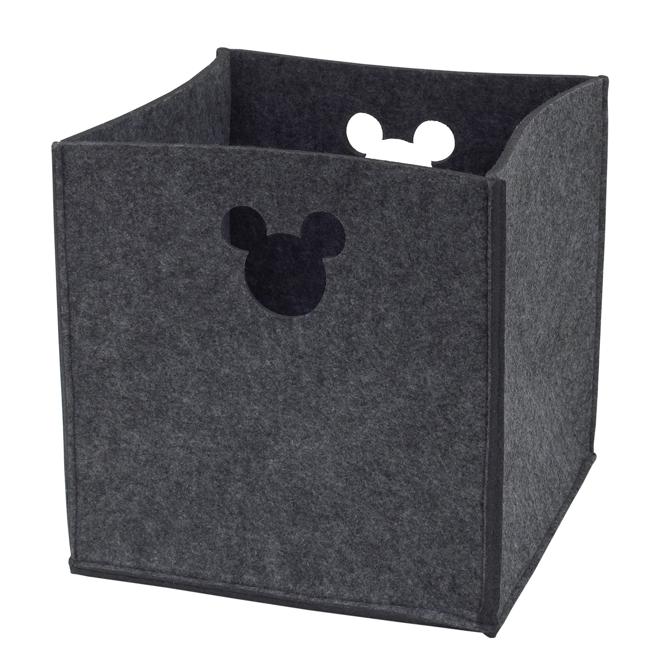 Foto 2 pulgar | Papelera Disney de Fieltro Troquelado Gris con Diseño de Mickey Mouse 25 x 25 x 25 cm - Venta Internacional