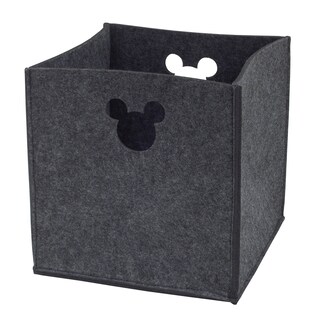 Foto 1 | Papelera Disney de Fieltro Troquelado Gris con Diseño de Mickey Mouse 25 x 25 x 25 cm - Venta Internacional
