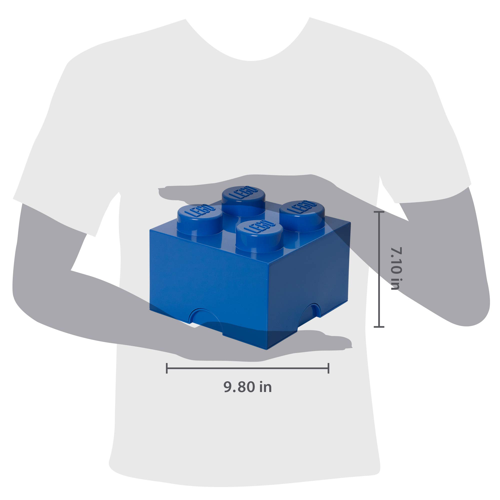 Foto 3 pulgar | Caja de Almacenamiento Lego Storage Brick 4 Nodos Azul Capacidad de 5,6 L - Venta Internacional
