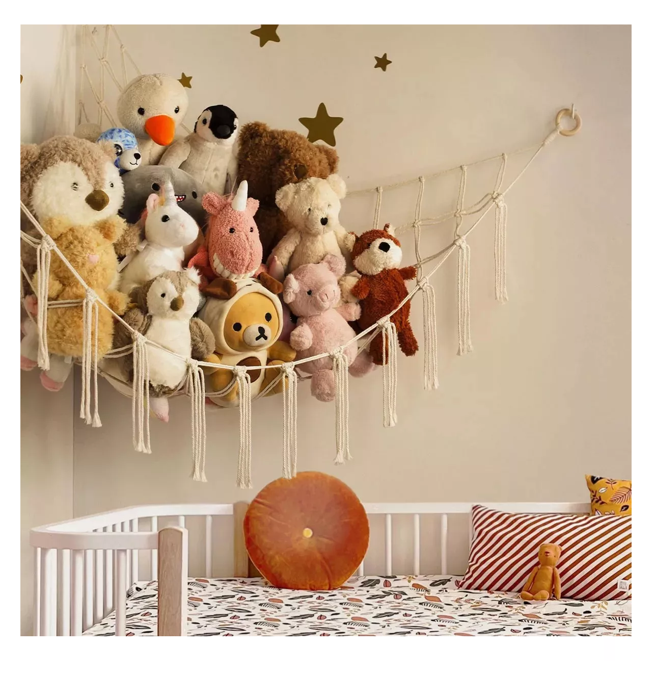 Foto 4 pulgar | Hamaca De Juguete Lab.g Peluche Organizadora Juguete Para Bebés Beige