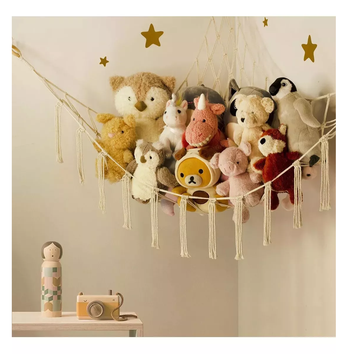 Foto 4 | Hamaca De Juguete Lab.g Peluche Organizadora Juguete Para Bebés Beige