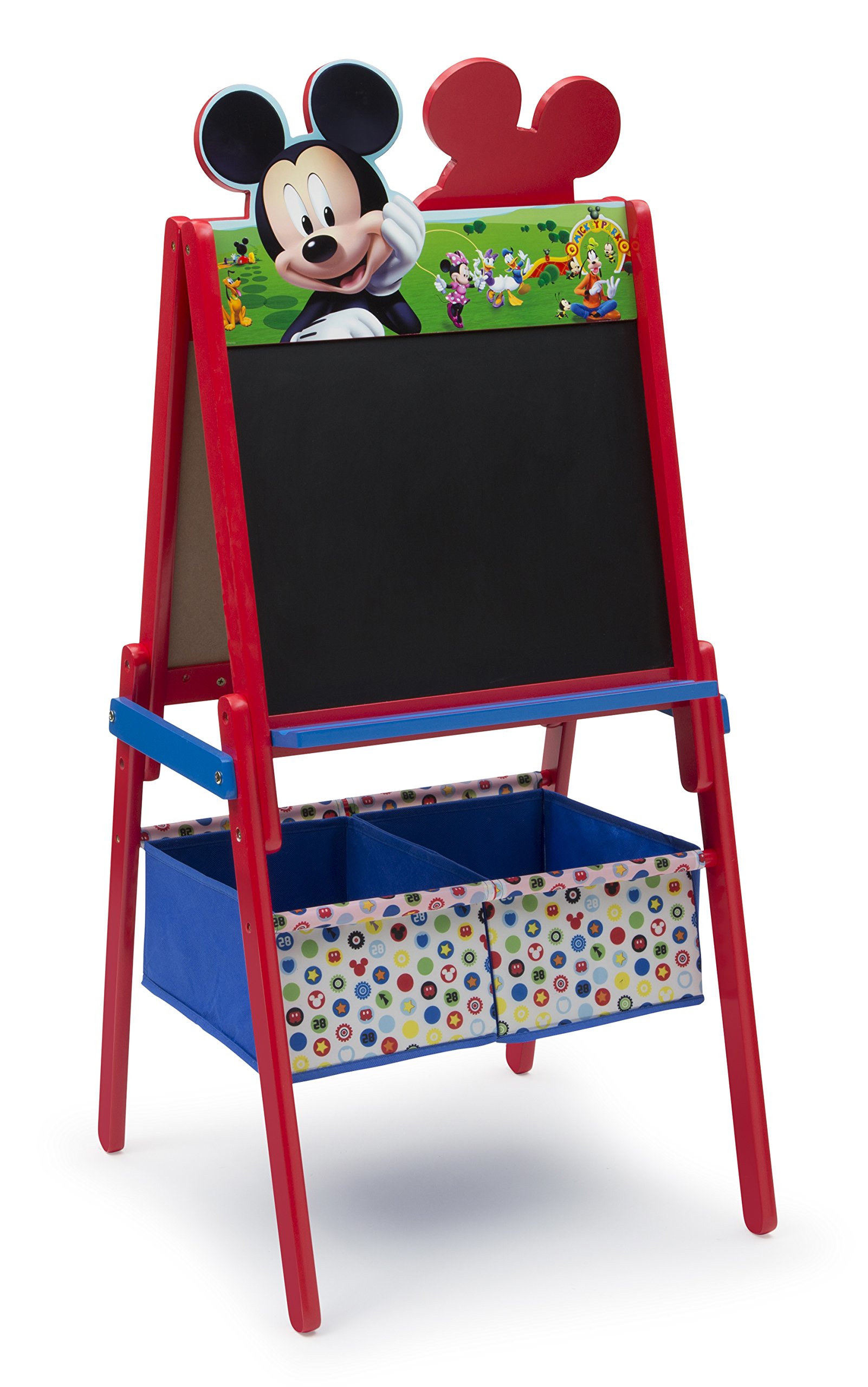Foto 3 pulgar | Caballete Delta Para Niños De Madera De Doble Cara Con Almacenamiento Mickey - Venta Internacional.