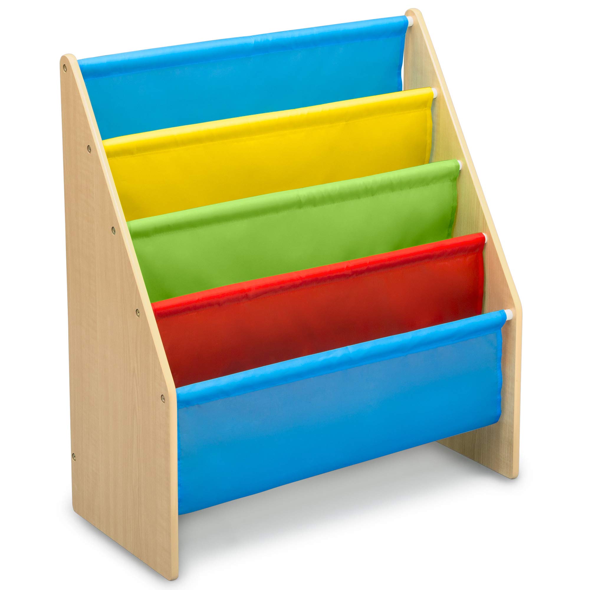 Foto 2 pulgar | Estantería Para Libros Delta Children Sling De Madera De 4 Niveles Con Bolsillos - Venta Internacional.