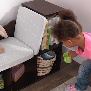 Foto 3 | Librería Kidkraft De Madera Con Rincón De Lectura, 6 Estantes Y Cojín - Venta Internacional.