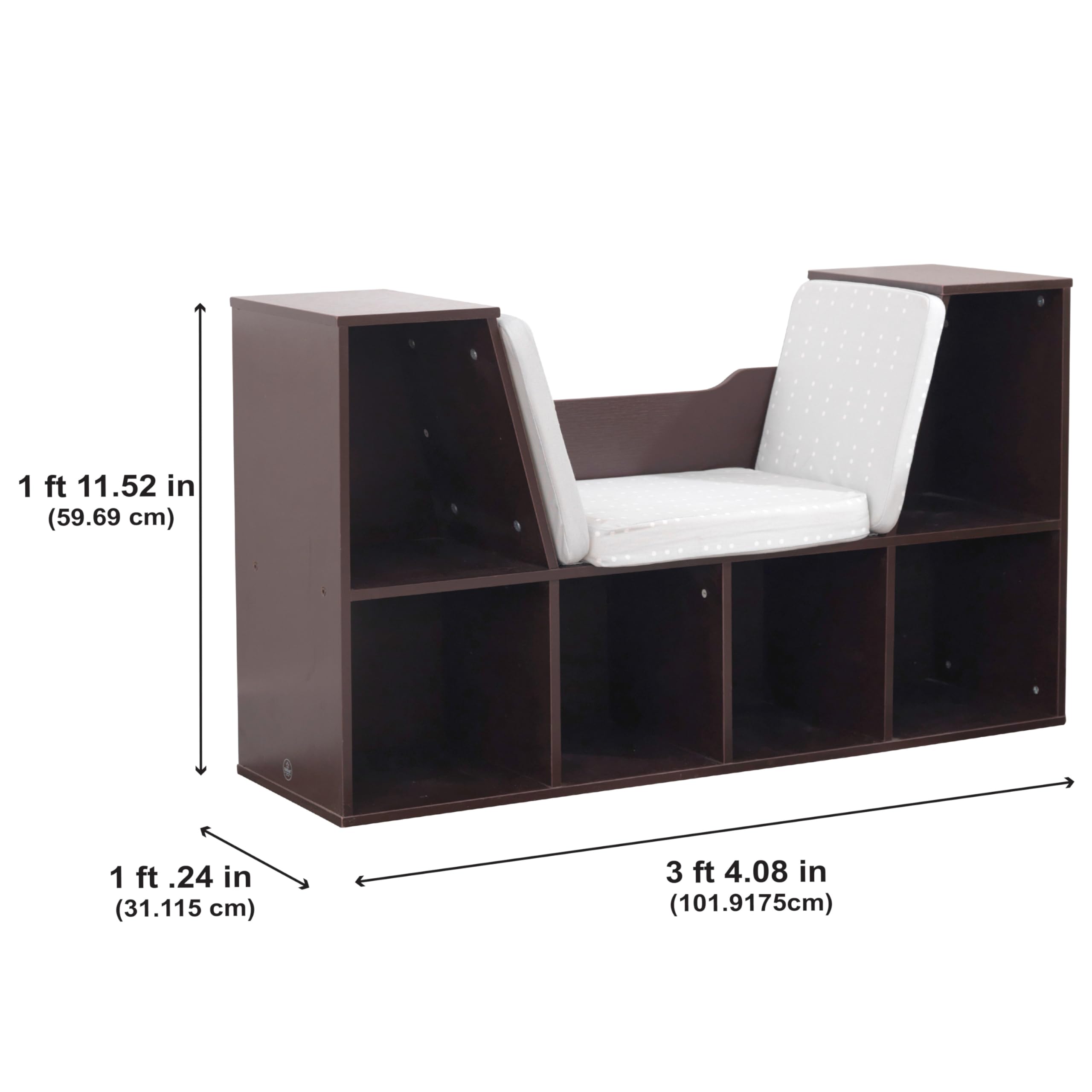 Foto 7 pulgar | Librería Kidkraft De Madera Con Rincón De Lectura, 6 Estantes Y Cojín - Venta Internacional.