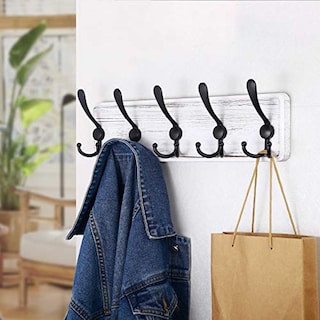 Foto 4 | Venta Internacional- Perchero de Pared Skoloo 16" Madera Pino 5 Ganchos Triples