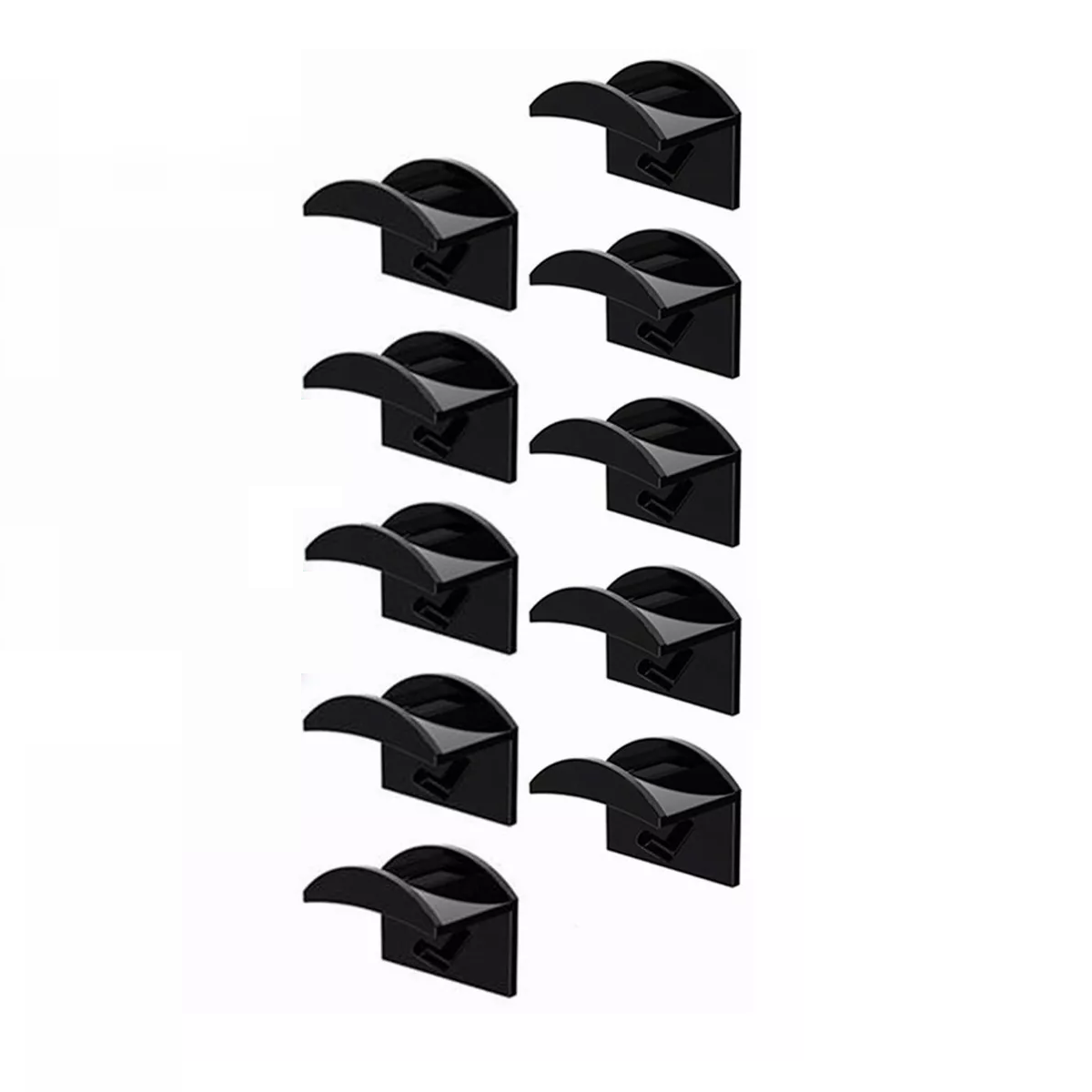 Foto 2 pulgar | Gancho Organizador de Gorras para Pared Percheros Eo Safe Imports Esi-9608 Negro 10 PZAS