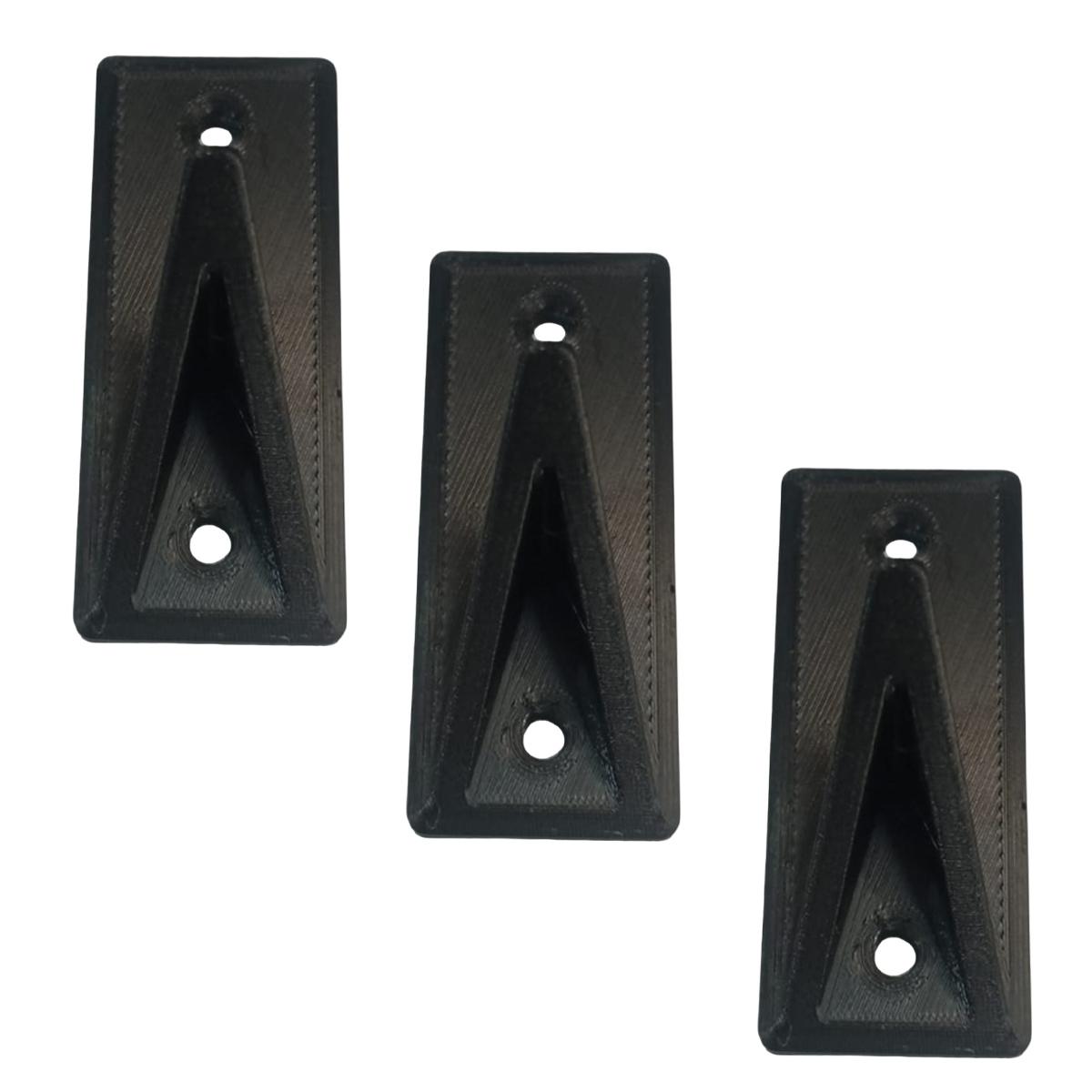 Ganchos de Pared 3 Piezas Negro