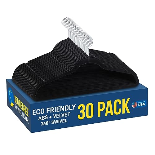 Foto 2 pulgar | Venta Internacional - Gancos para Ropa Lifemaster Antideslizantes Negros 30 Piezas
