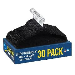 Foto 3 pulgar | Venta Internacional - Gancos para Ropa Lifemaster Antideslizantes Negros 30 Piezas