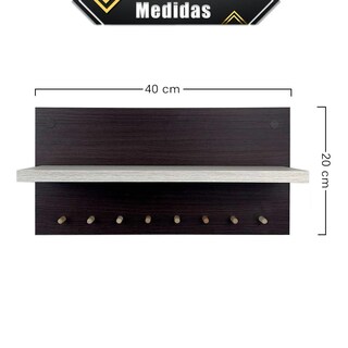Foto 7 | Portallaves Organizador de Pared Poliespacios Melamina Pll4-24 Chocolate