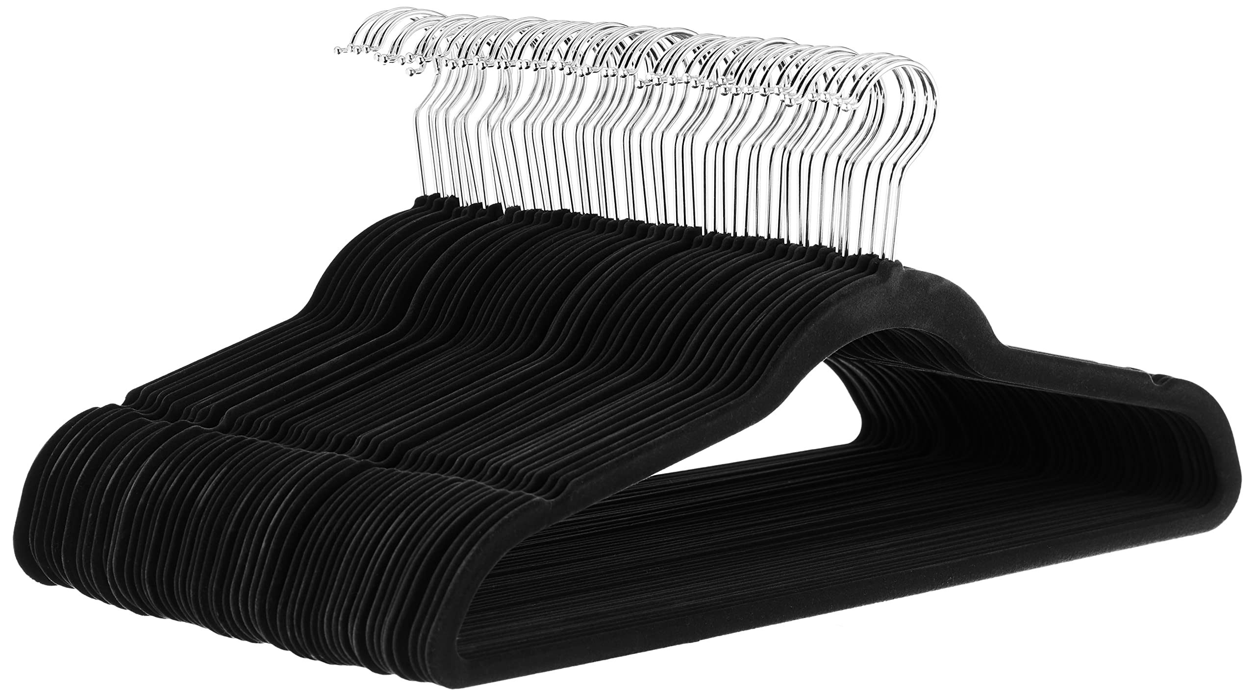 Foto 2 pulgar | Perchas para Ropa Amazon Basics de Terciopelo Paquete de 50 - Venta Internacional