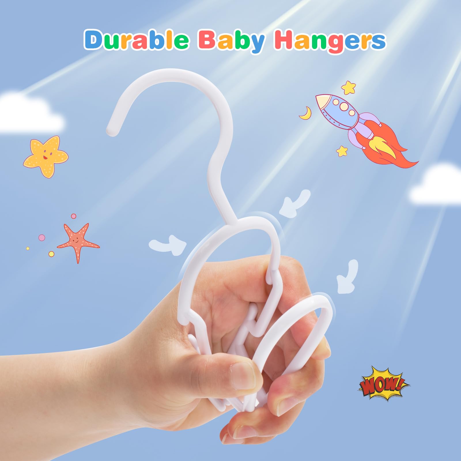 Foto 6 pulgar | Baby Hangers Goodtou, 60 Unidades, Plástico, Color Blanco, Para Armario - Venta Internacional.