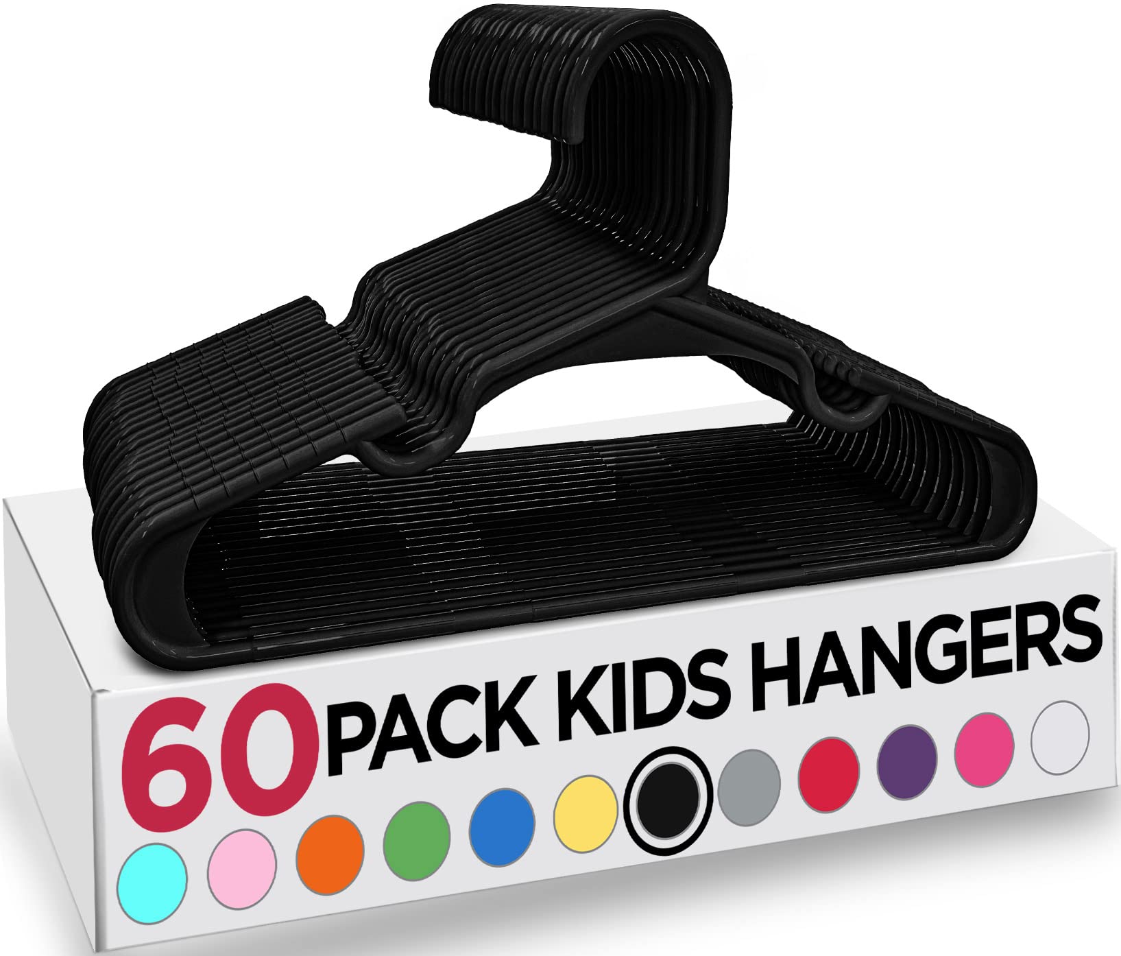 Foto 2 pulgar | Kids Hangers Utopia Home, Paquete De 60, Perchas De Plástico Para Bebés De 29,2 Cm - Venta Internacional.