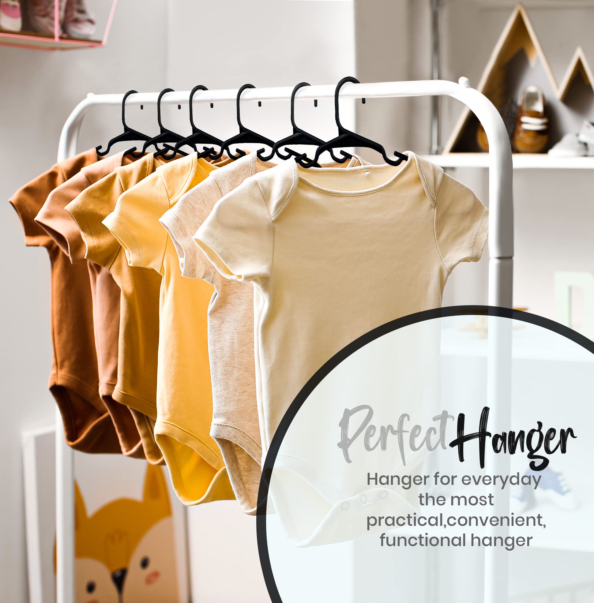 Foto 7 | Kids Hangers Utopia Home, Paquete De 60, Perchas De Plástico Para Bebés De 29,2 Cm - Venta Internacional.