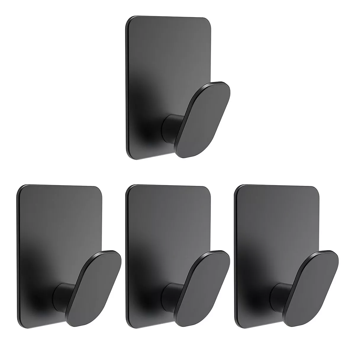 Foto 2 pulgar | Gancho Adhesivo De Acero Inoxidable Para Toallas De Baño4pcs Eo Safe Imports Esi-15482 Negro