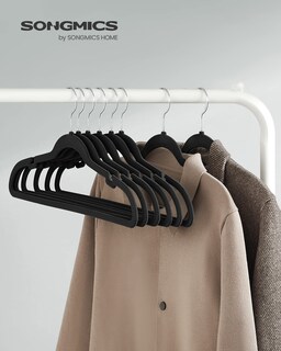 Foto 2 | Perchas De Terciopelo Songmics, Paquete De 30 Unidades, Color Beige Arena, Antideslizantes