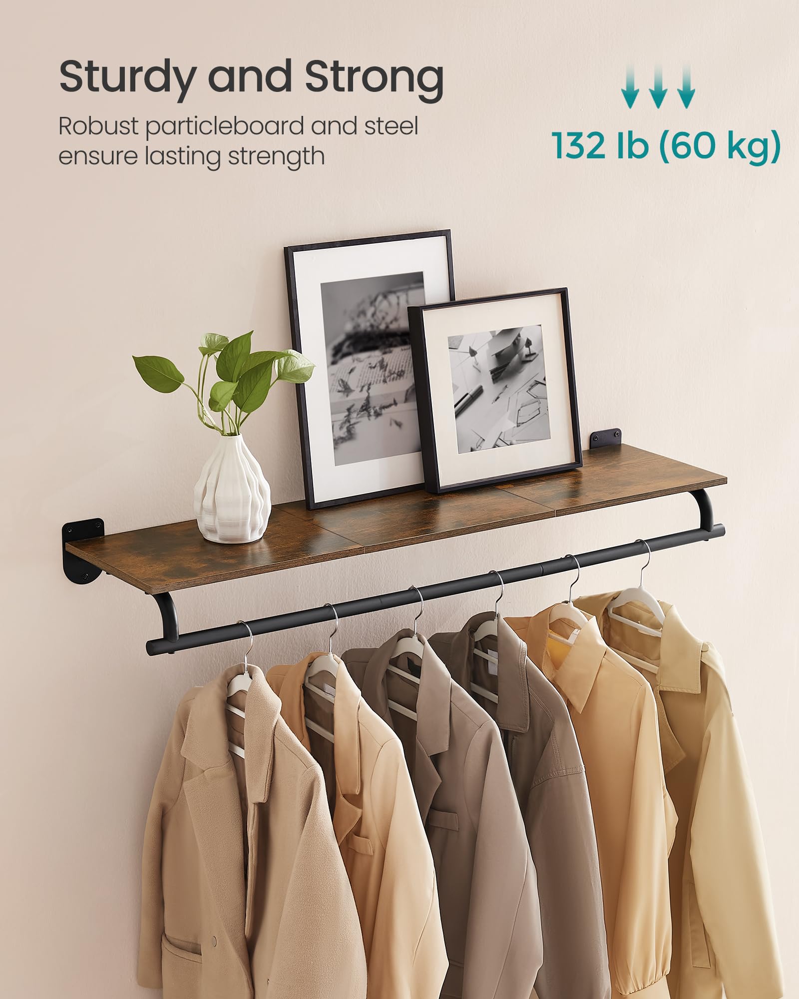 Foto 4 | Perchero de Pared Songmics - Venta Internacional