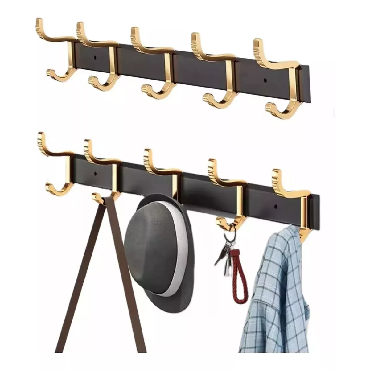 Foto 4 pulgar | Percheros Pared Eo Safe Imports ESI-17706 Negro 2 Piezas