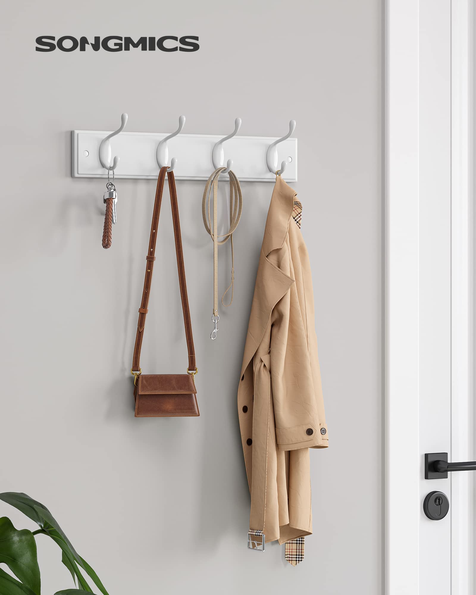 Foto 3 pulgar | Perchero de Pared Songmics con 8 Ganchos Dobles - Venta Internacional