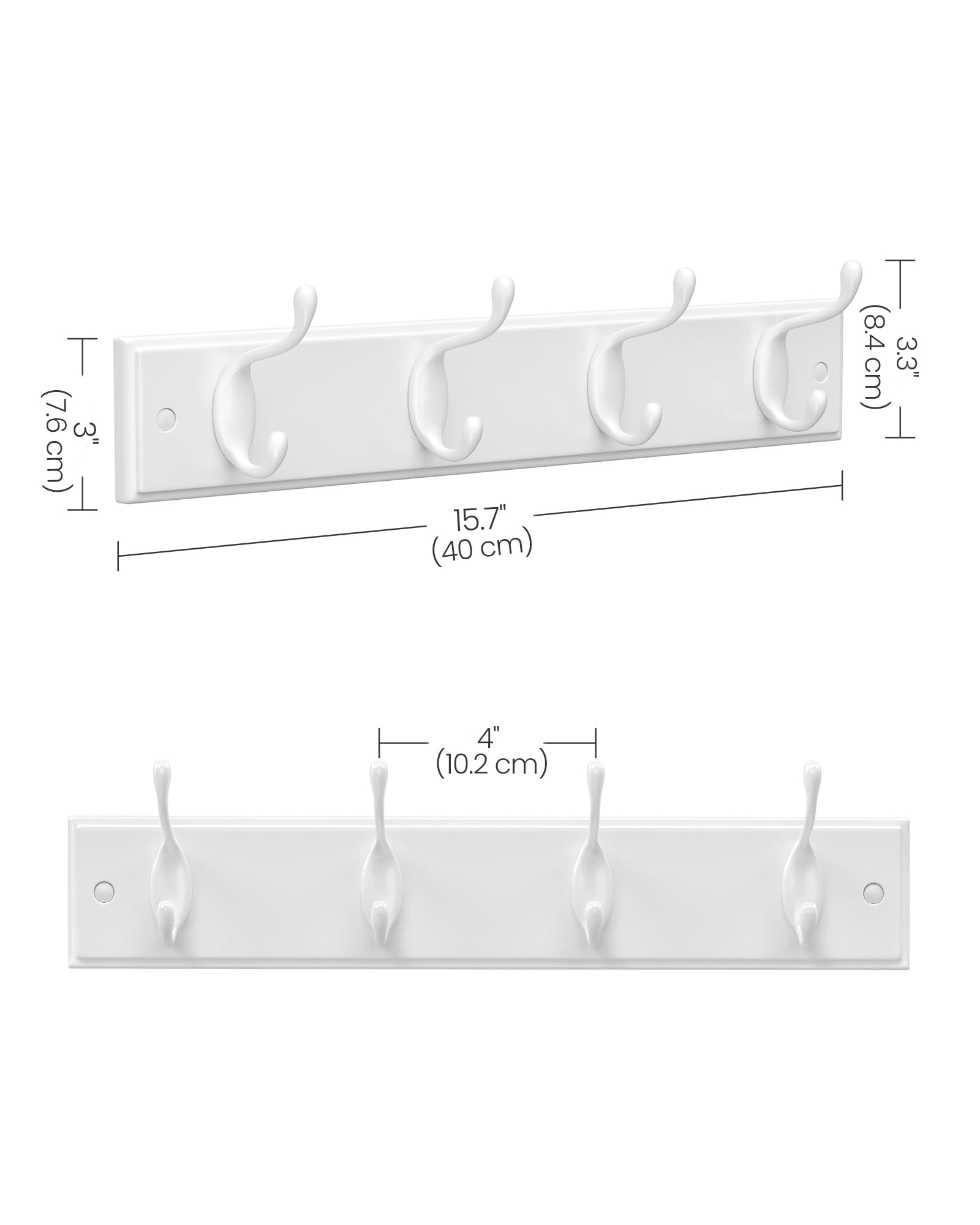 Foto 5 | Perchero de Pared Songmics con 8 Ganchos Dobles - Venta Internacional