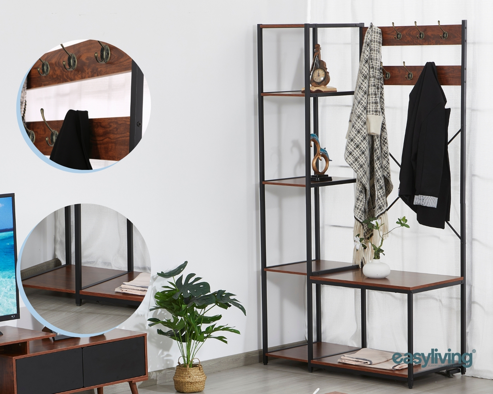 Foto 4 pulgar | Perchero Organizador Easy Living Bremer Café
