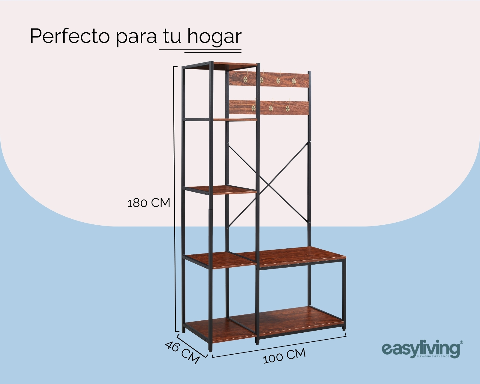 Foto 6 pulgar | Perchero Organizador Easy Living Bremer Café