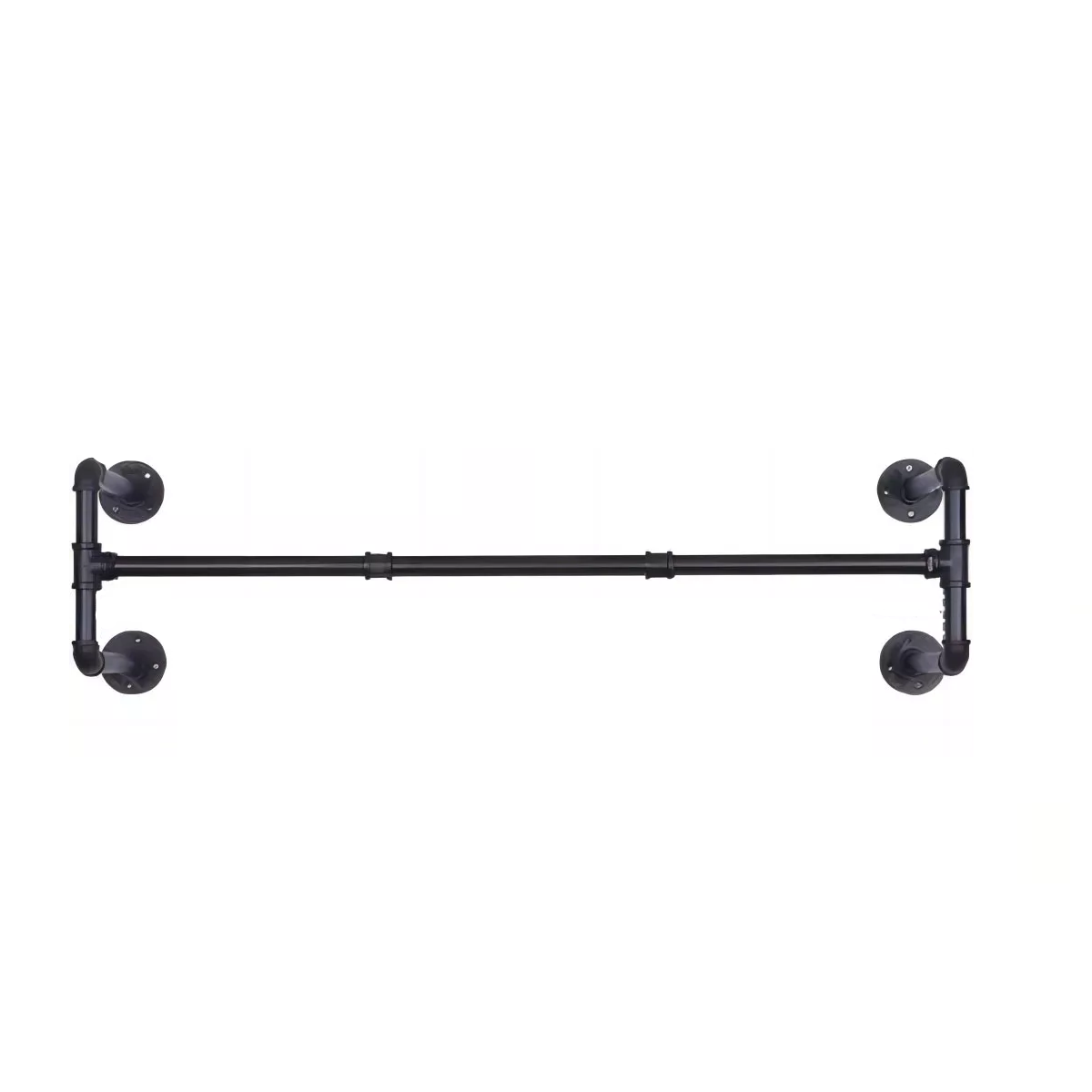 Perchero Tubería Industrial Vintage De Colgar Ropa En Pared Eo Safe Imports Esi-18502 Negro