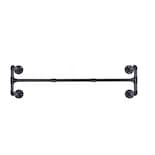 Perchero Tubería Industrial Vintage De Colgar Ropa En Pared Eo Safe Imports Esi-18502 Negro