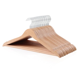 Foto 1 | Perchas Para Ropa Amazon Basics Wood Suit Natural, Paquete De 20 - Venta Internacional.