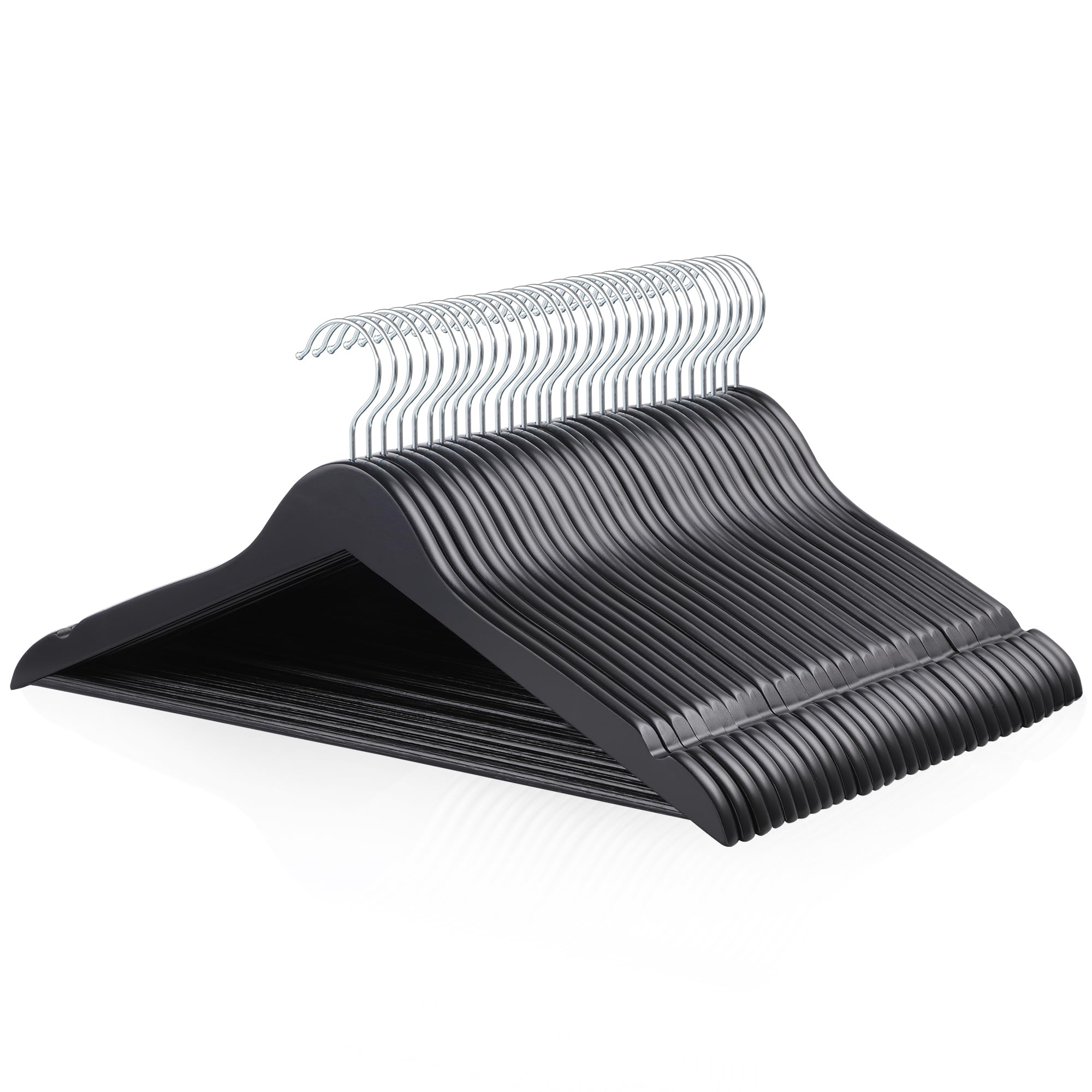 Foto 2 pulgar | Perchas Para Ropa Amazon Basics, Traje De Madera, Paquete De 30 Unidades, Color Negro - Venta Internacional.