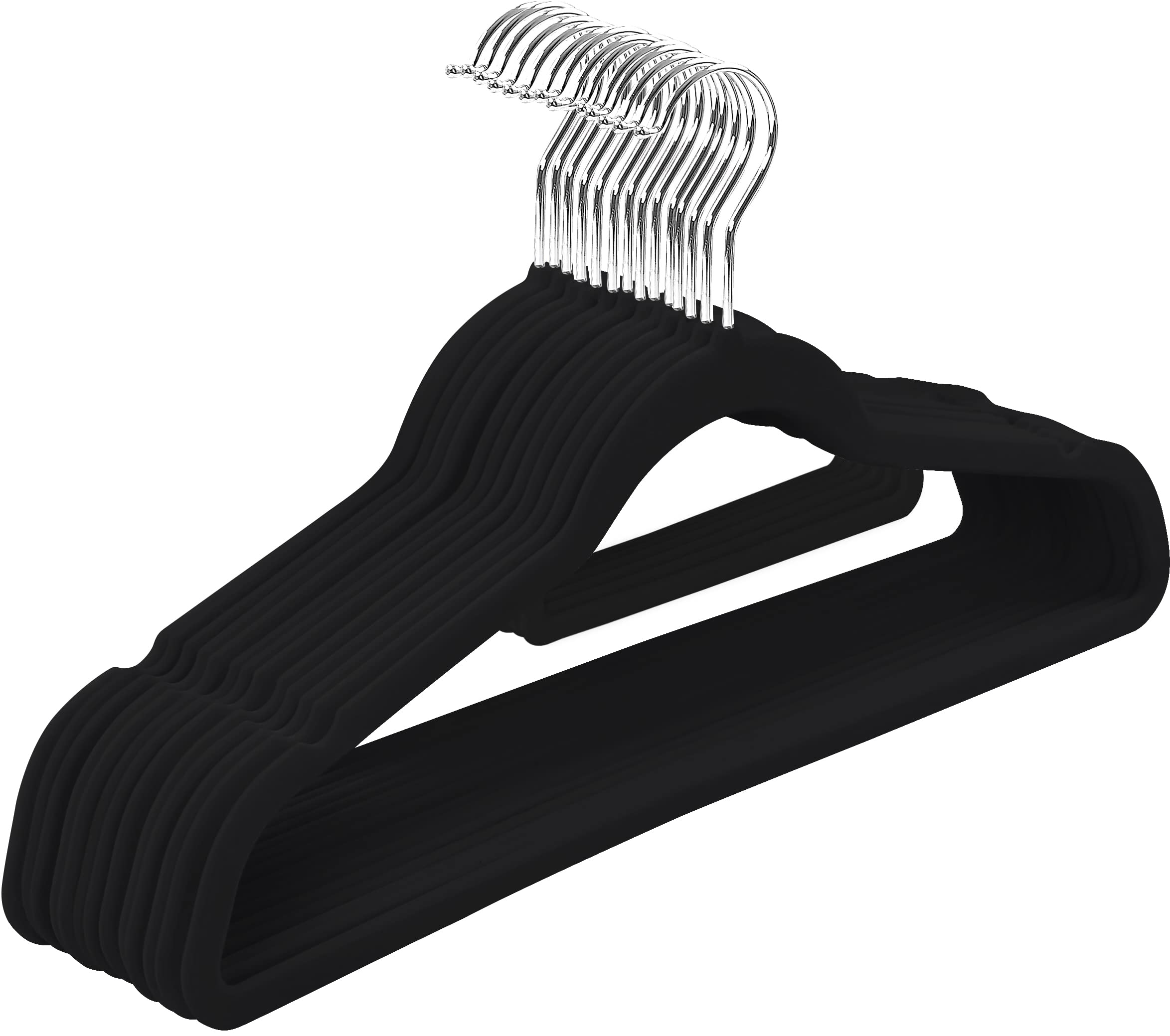 Foto 8 pulgar | Colgador De Ropa Utopia Home Premium Velvet, 50 Unidades, Color Negro - Venta Internacional.