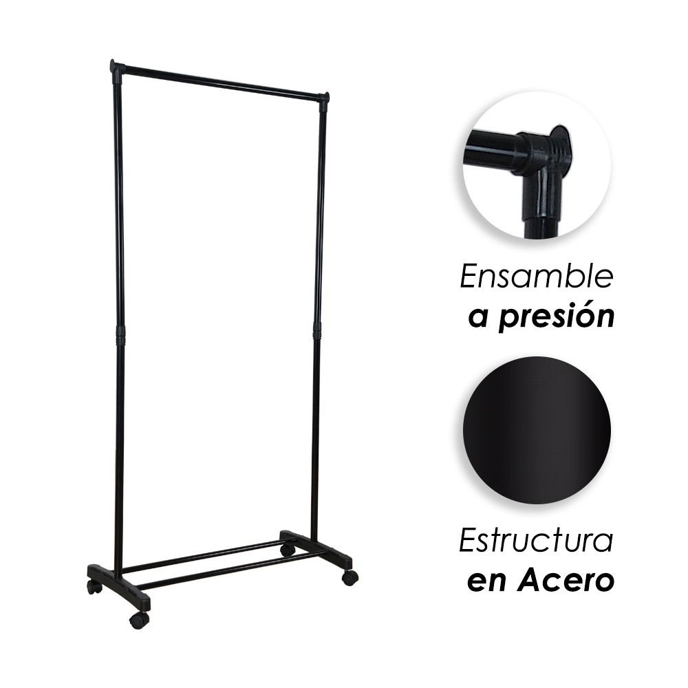 Foto 7 pulgar | Ilios Innova | Perchero De Ropa Multifuncional Sencillo Negro