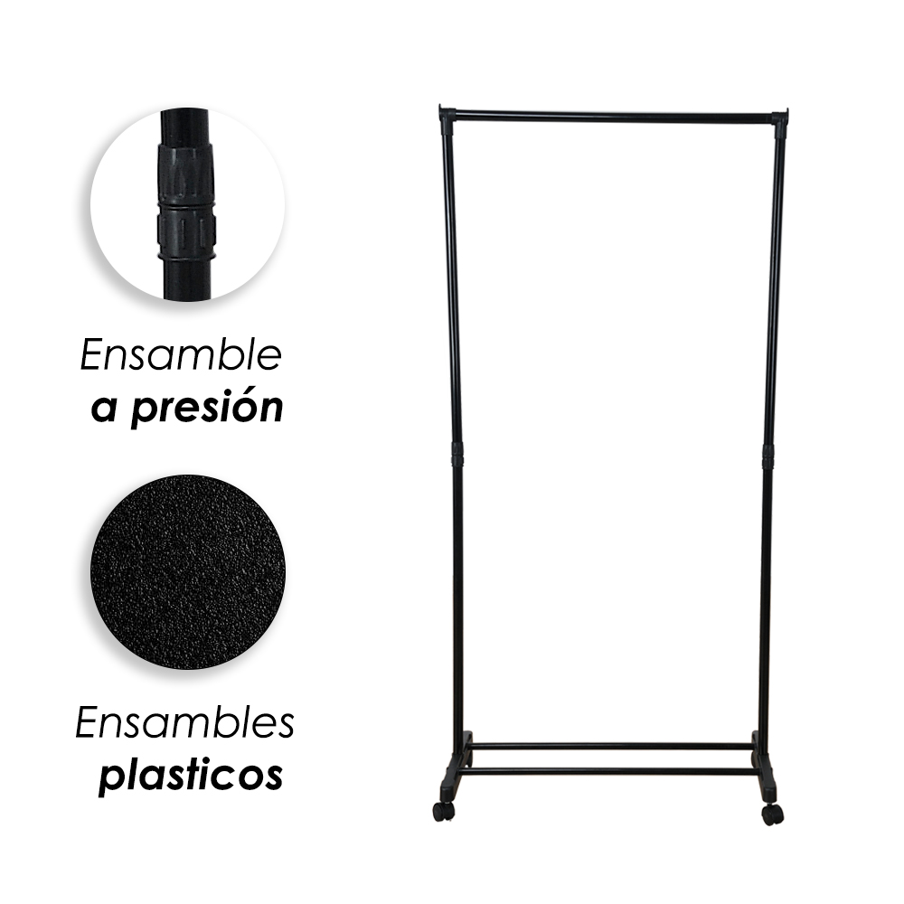 Foto 7 | Ilios Innova | Perchero De Ropa Multifuncional Sencillo Negro