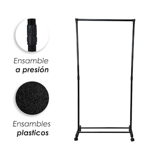 Foto 7 | Ilios Innova | Perchero De Ropa Multifuncional Sencillo Negro