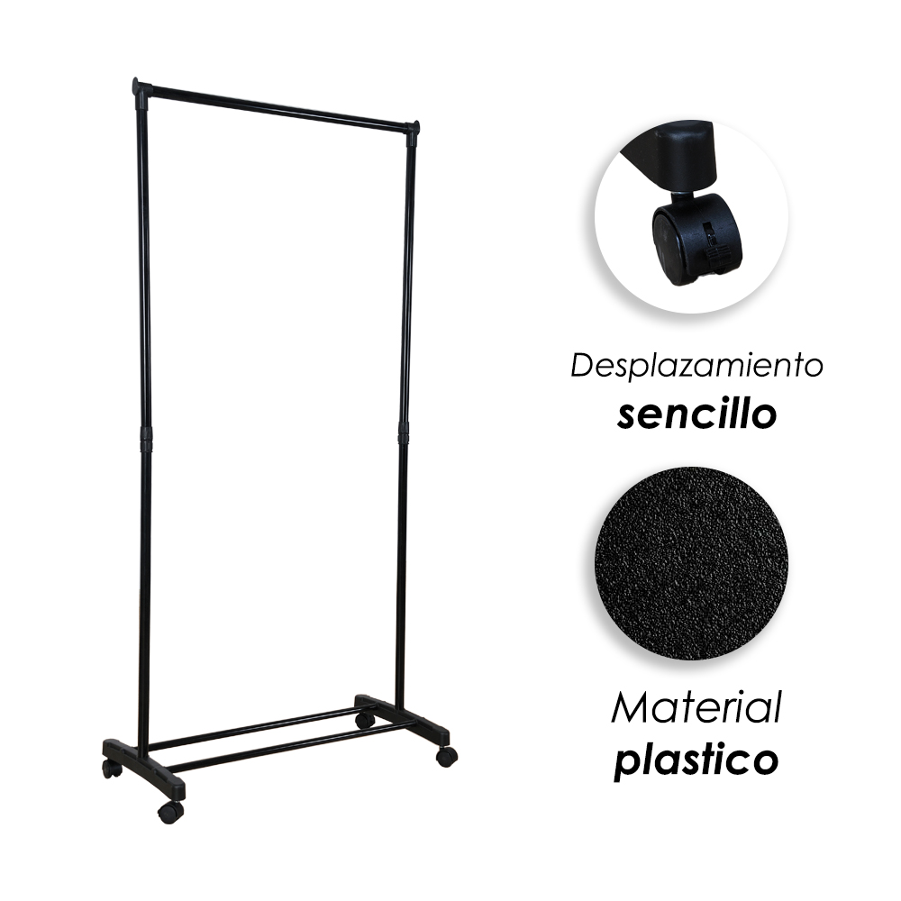Foto 9 pulgar | Ilios Innova | Perchero De Ropa Multifuncional Sencillo Negro