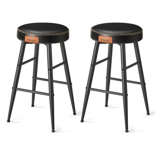 Foto 1 | Vasagle Ekho Colección - Juego De 2 Taburetes De Bar, Bancos De Cocina, Taburetes De Desayuno, Cuero Sintético Con
