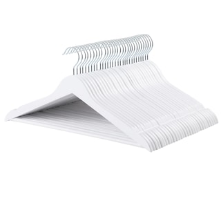 Foto 1 | Perchas Para Ropa Amazon Basics, Traje De Madera, Paquete De 30 Unidades, Color Blanco - Venta Internacional.