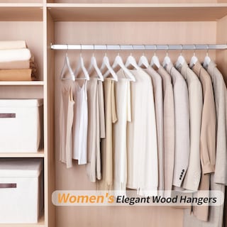 Foto 5 | Perchas Para Ropa Amazon Basics, Traje De Madera, Paquete De 30 Unidades, Color Blanco - Venta Internacional.