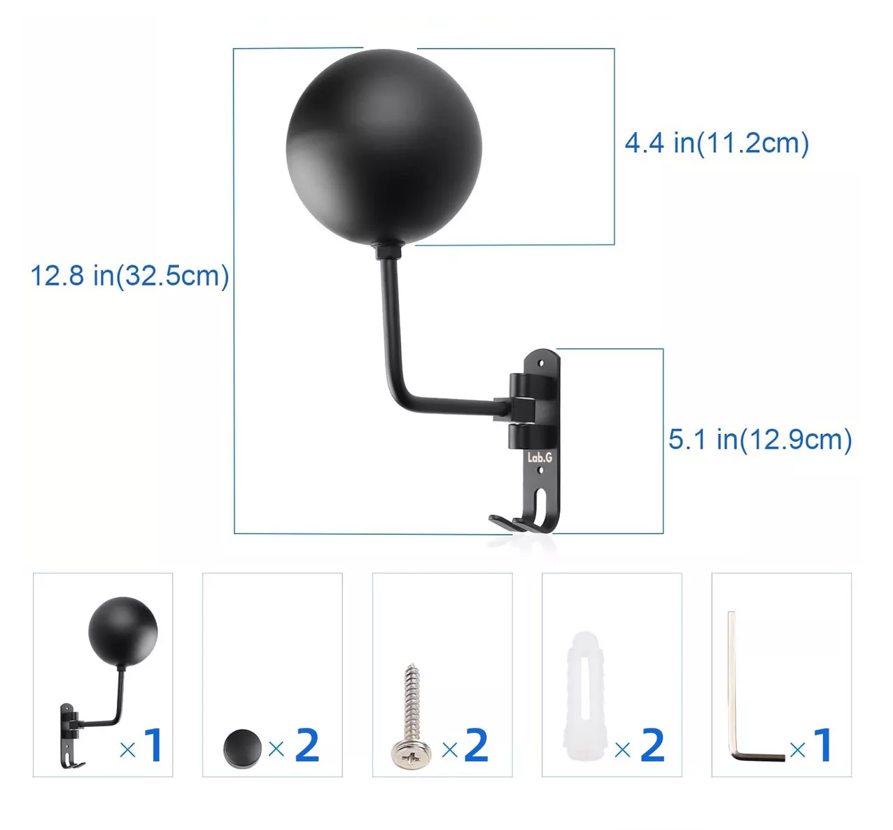 Foto 6 pulgar | Soporte Para Casco Motocicleta Y Guantes, Rotación 180 Grados Negro