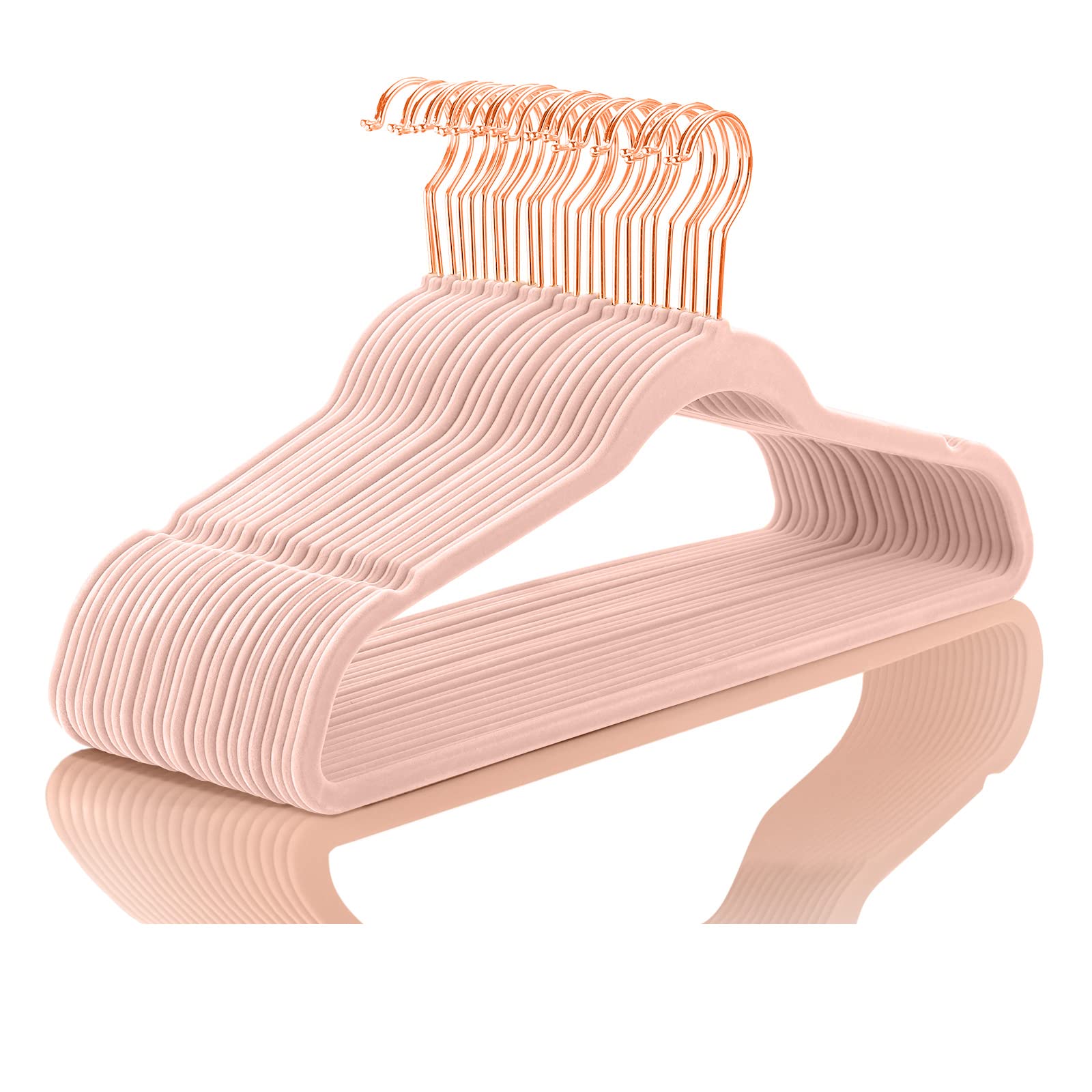 Foto 2 pulgar | Velvet Hangers Mizgi Premium (paquete De 30), Color Rosa Rubor, Muy Resistente - Venta Internacional.