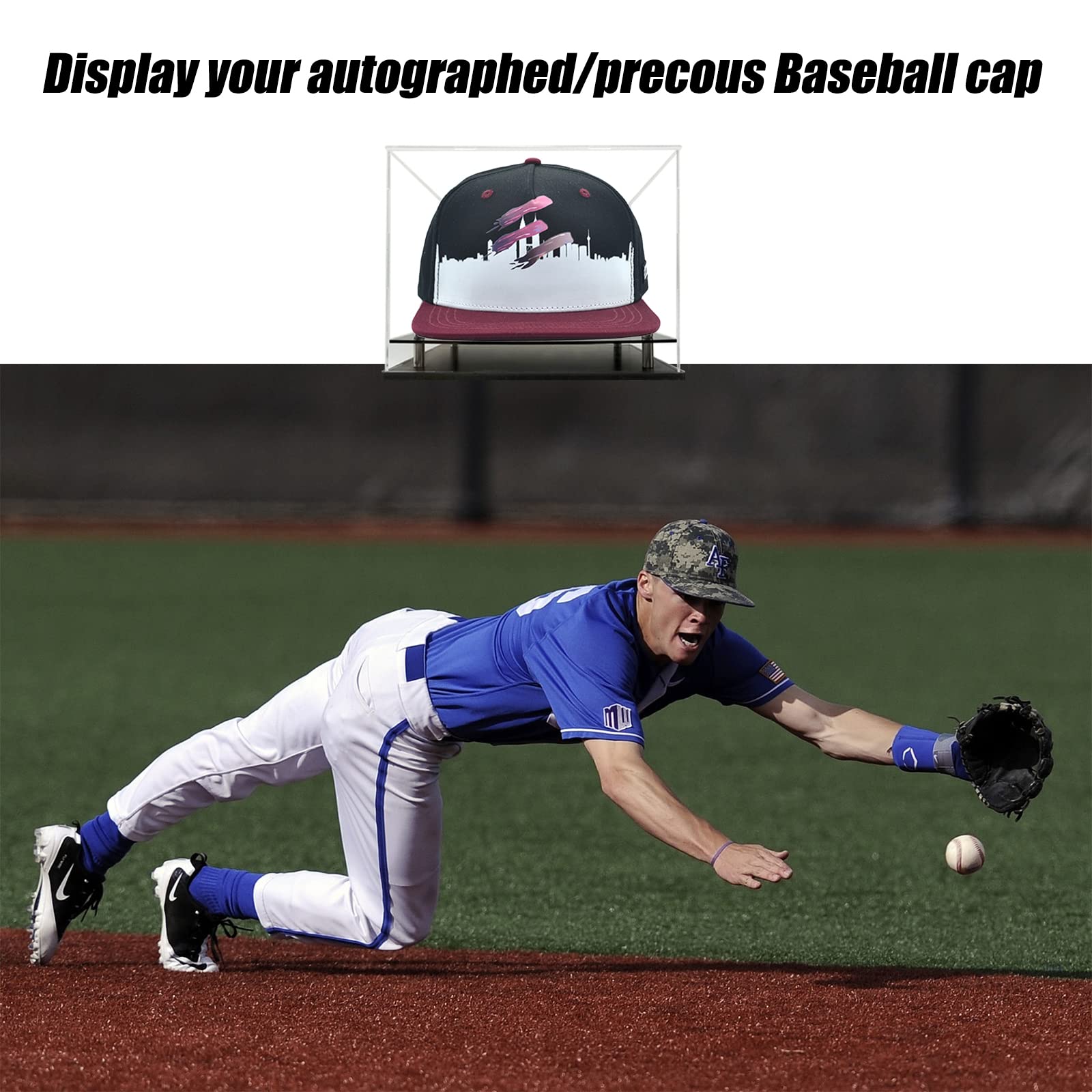 Foto 6 | Estuche Expositor Wanlian De Acrílico Transparente Para Béisbol - Venta Internacional.